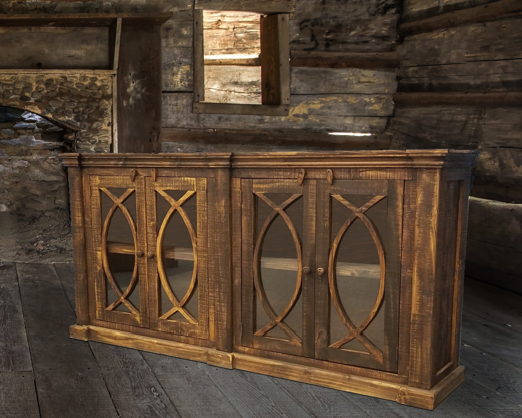 RA COM 58 Rough Antique Console - Click Image to Close